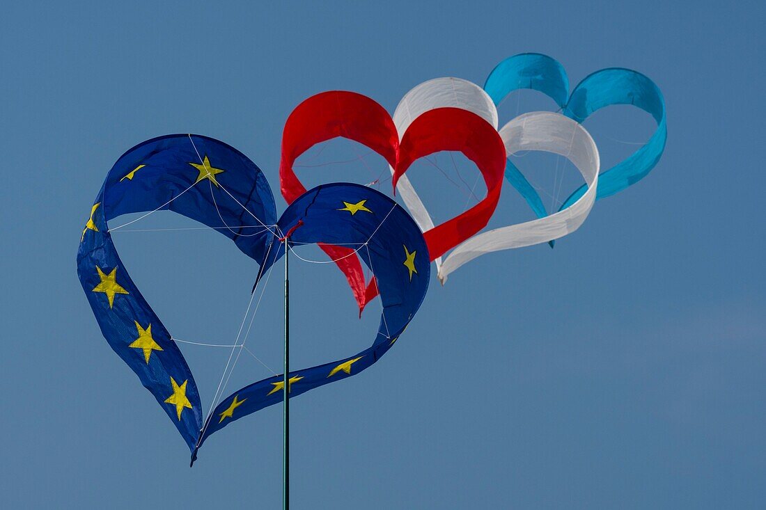 Frankreich,Pas de Calais,Opale Küste,Berck sur Mer,Berck sur Mer International Kite Meetings,während 9 Tagen empfängt die Stadt 500 Drachen aus der ganzen Welt für eines der wichtigsten Kite Events der Welt