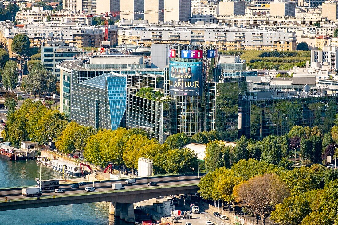 France,Paris,the buildings of the TV channel TF1
