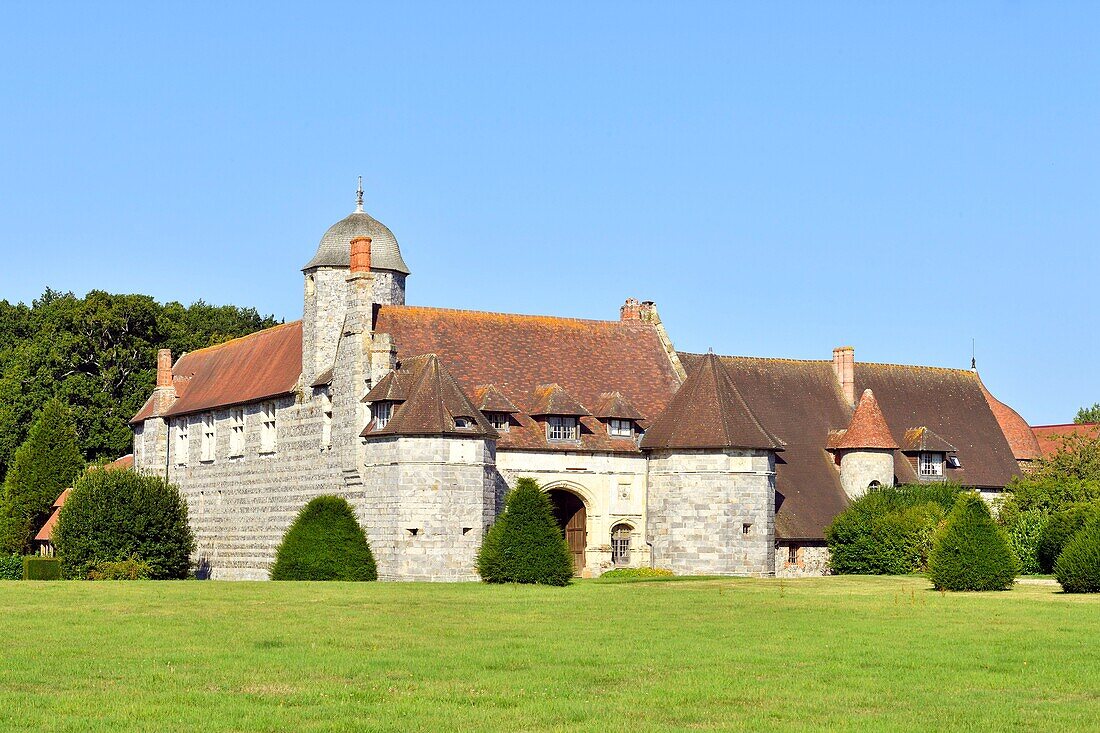 France,Normandy,Seine Maritime,Pays de Caux,Cote d'Albatre (Alabaster Coast),Varengeville sur Mer,the Manoir d' Ango (Ango Manor)