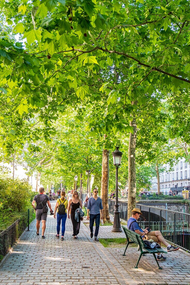 France,Paris,the Canal Saint Martin