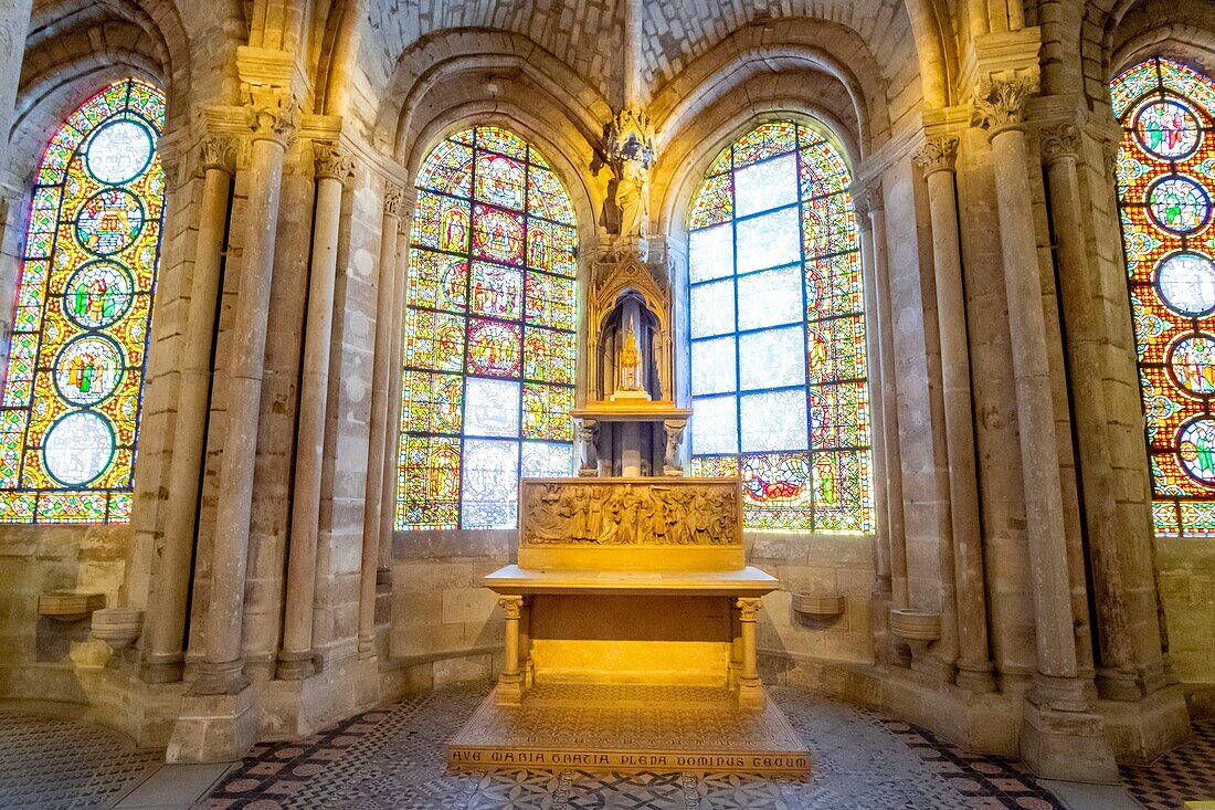 France,Seine Saint Denis,Saint Denis,the cathedral basilica,the Chapel of the Virgin