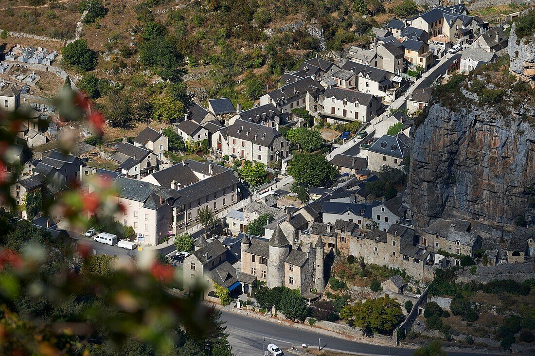 France,Lozere,La Malene,Cevennes National Park,Gorges du Tarn,the village of Malene