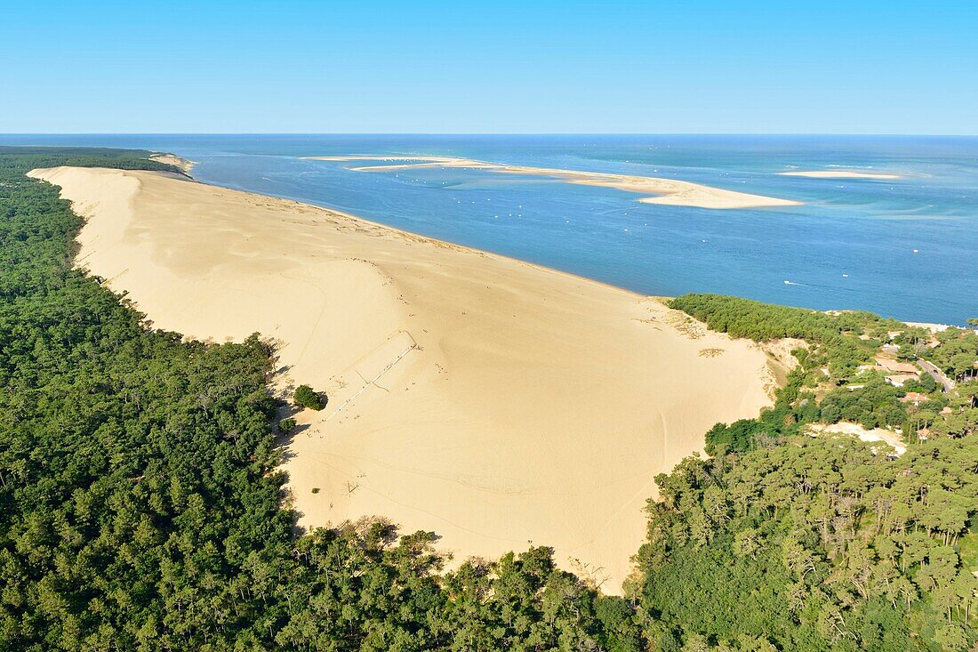 France,Gironde,Bassin d'Arcachon,La Teste de Buch,the Dune du Pyla (the Great Dune of Pyla) and Banc d'Arguin nature reserve