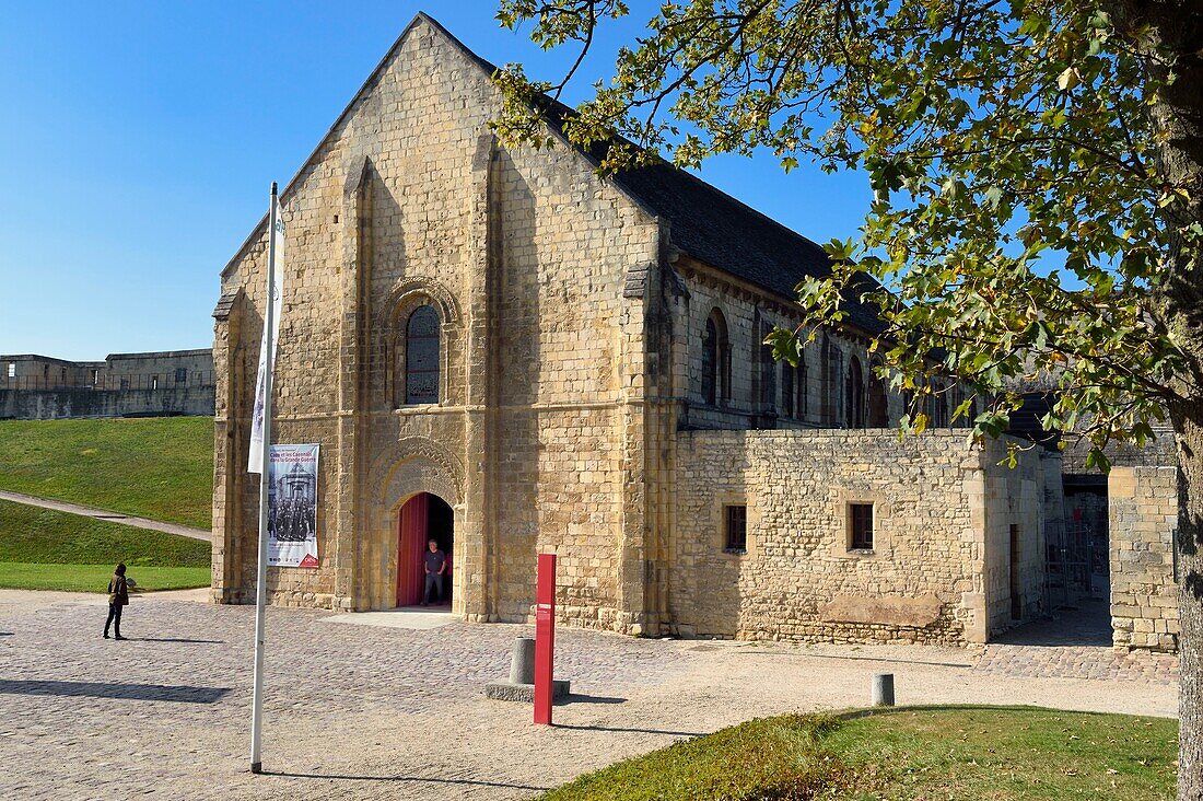 Frankreich,Calvados,Caen,die herzogliche Burg von Wilhelm dem Eroberer,der Kassensaal (salle de l'Echiquier)