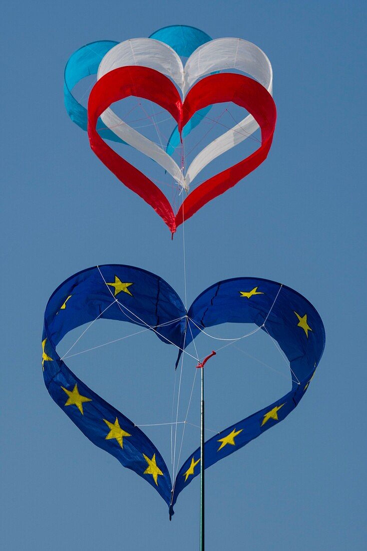 Frankreich,Pas de Calais,Opale Küste,Berck sur Mer,Berck sur Mer International Kite Meetings,während 9 Tagen empfängt die Stadt 500 Drachen aus der ganzen Welt für eine der wichtigsten Drachenveranstaltungen der Welt