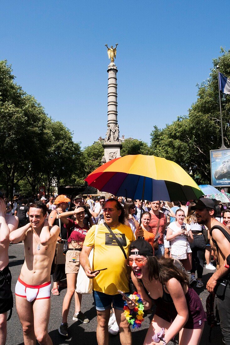 Frankreich,Paris,Gay Pride Parade 2019,Chatelet Platz
