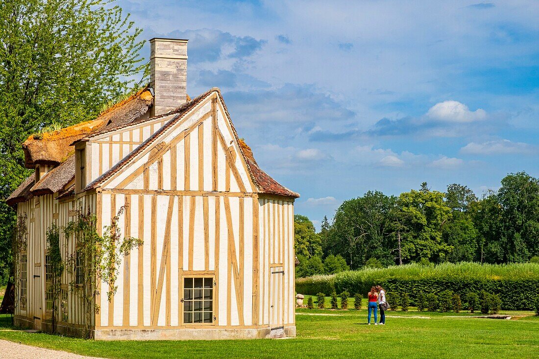 France,Oise,Chantilly,the castle of Chantilly,the Hameau in the park of the domain