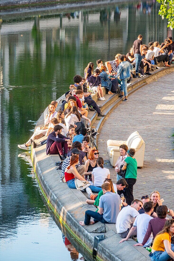 Frankreich,Paris,der Canal Saint Martin