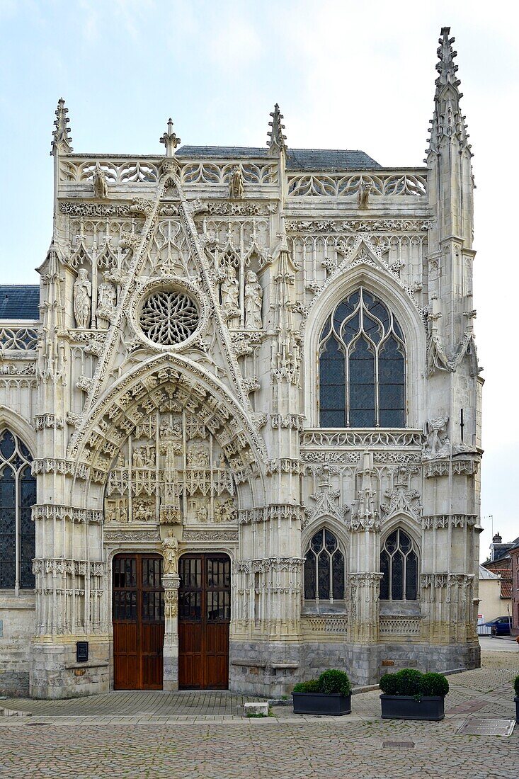 Frankreich,Somme,Rue,die Heilig-Geist-Kapelle,erbaut zwischen 1440 und 1515 ist ein bedeutendes Bauwerk der gotischen Flamboyant-Picard-Kunst
