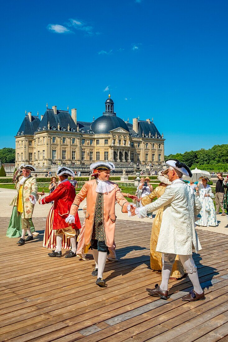 Frankreich,Seine et Marne,Maincy,das Schloss von Vaux-le-Vicomte,15. Grand Siecle Tag : Kostümtag des 17.