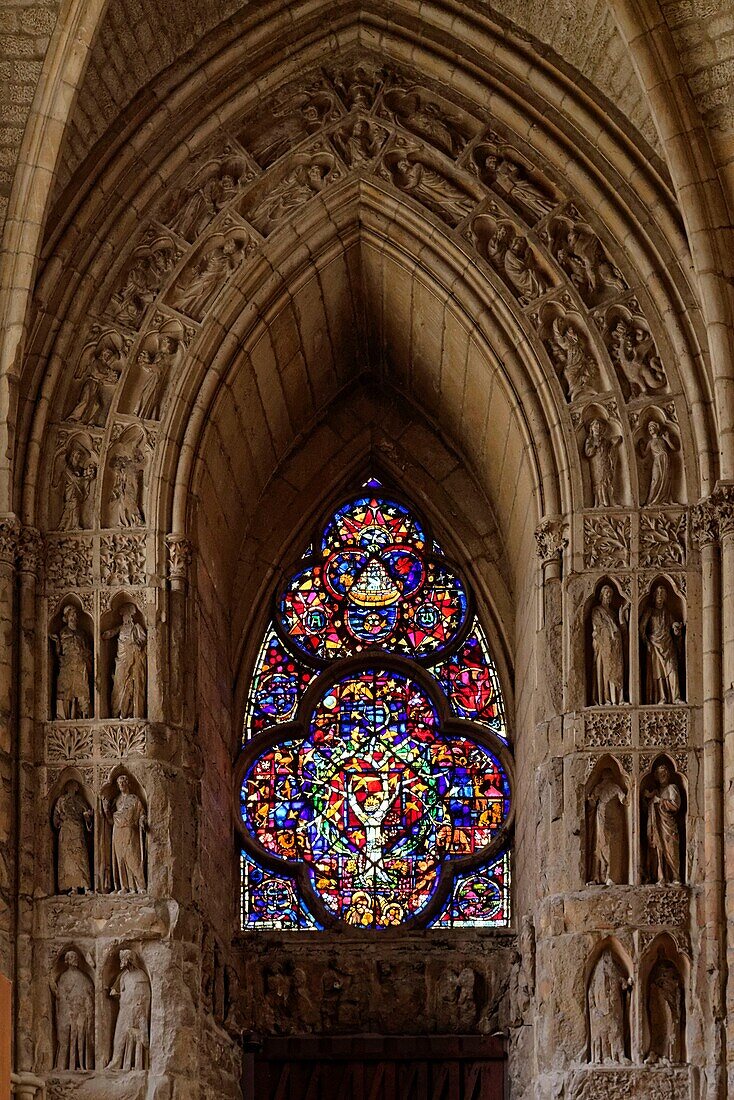 Frankreich,Marne,Reims,Kathedrale Notre Dame,von der UNESCO zum Weltkulturerbe erklärt