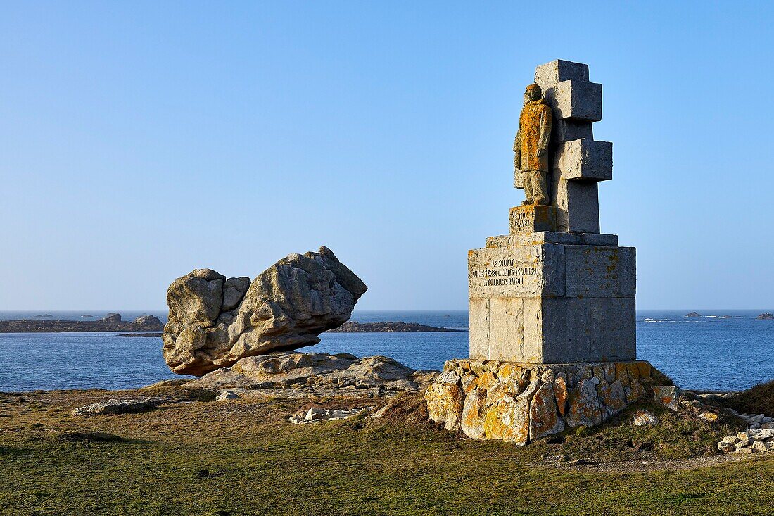 Frankreich,Finistere,Iroise Meer,Iles du Ponant,Parc Naturel Regional d'Armorique (Regionaler Naturpark Armorica),Ile de Sein,bezeichnet als Les Plus Beaux de France (Das schönste Dorf Frankreichs),Denkmäler der freien Senanen