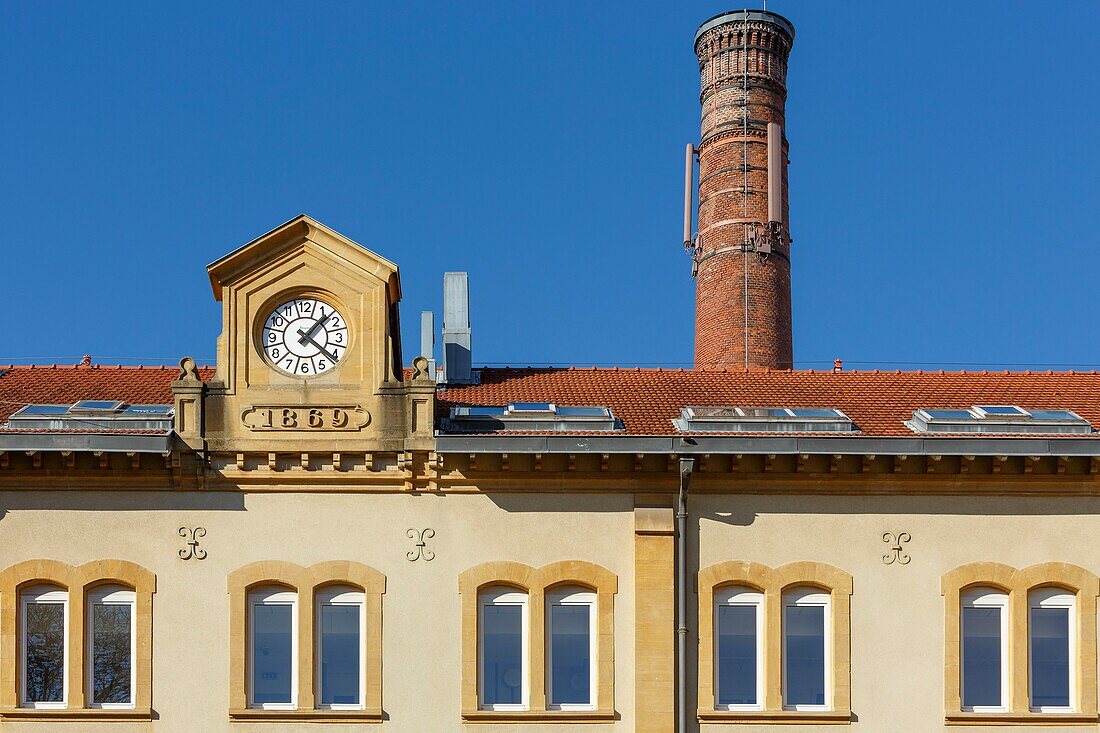 France,Meurthe et Moselle,Nancy,facade of the former Manufacture des Tabacs de Nancy today theaters and public library