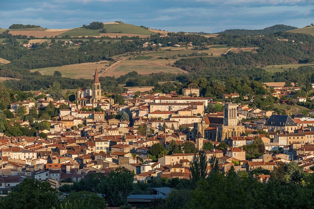 France,Puy de Dome,Billom,overview,Livradois Forez Regional Natural Park,Parc naturel régional Livradois Forez