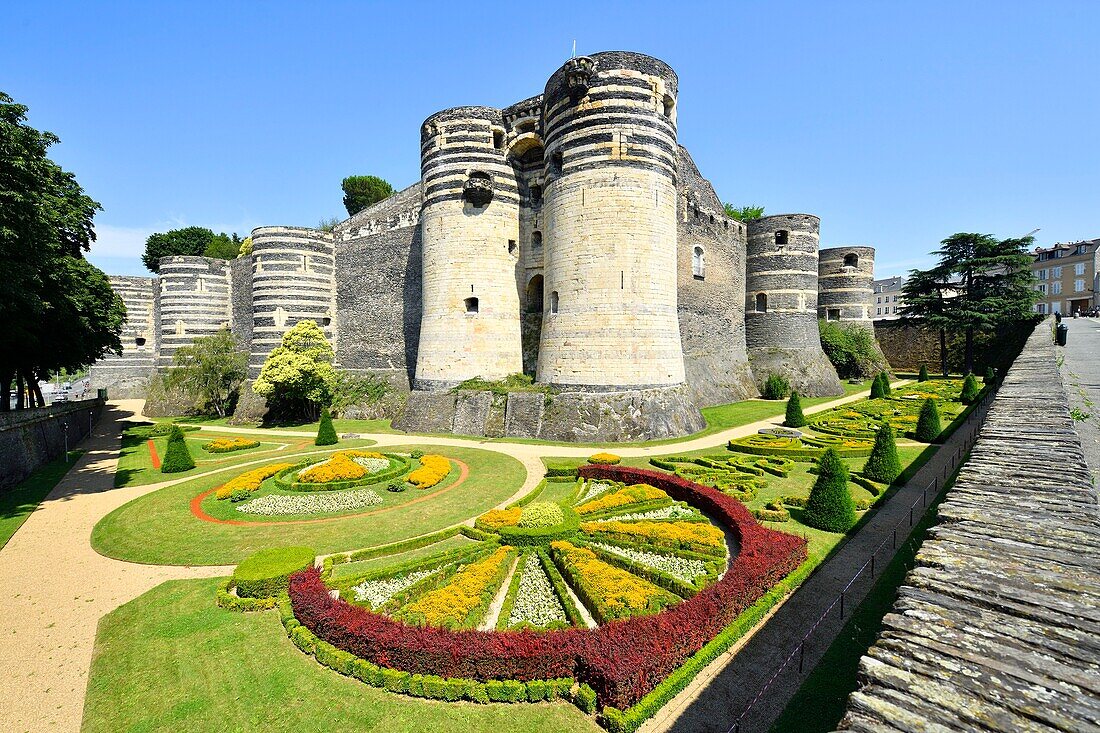 Frankreich,Maine et Loire,Angers,das von Saint Louis erbaute Schloss der Herzöge von Anjou