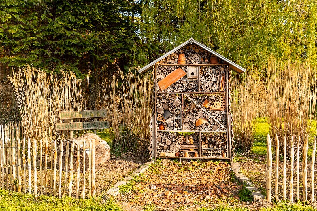 France,Somme,Valley of the Somme,Abbeville,Bouvaque Park,Insect Hotel