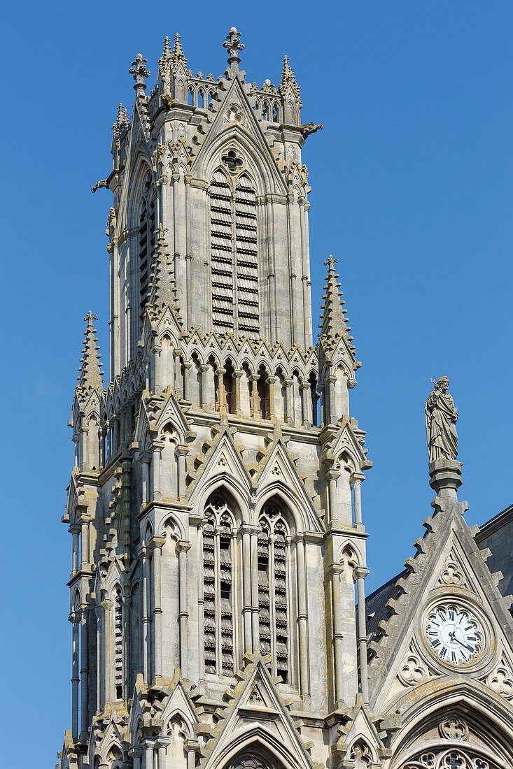 France,Meurthe et Moselle,Nancy,19th century Saint Pierre church in neo gothic style on De Lattre de Tassigny avenue