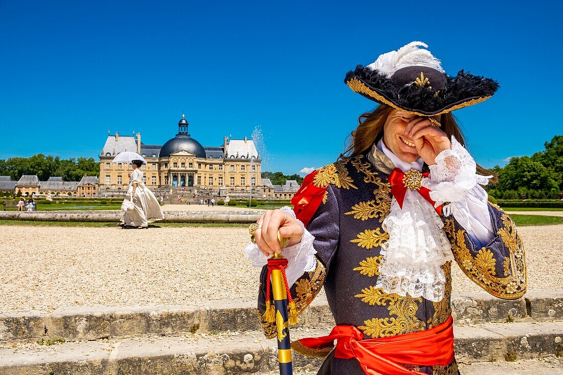 France,Seine et Marne,Maincy,the castle of Vaux-le-Vicomte,15th Grand Siecle Day : costume day of the 17th century