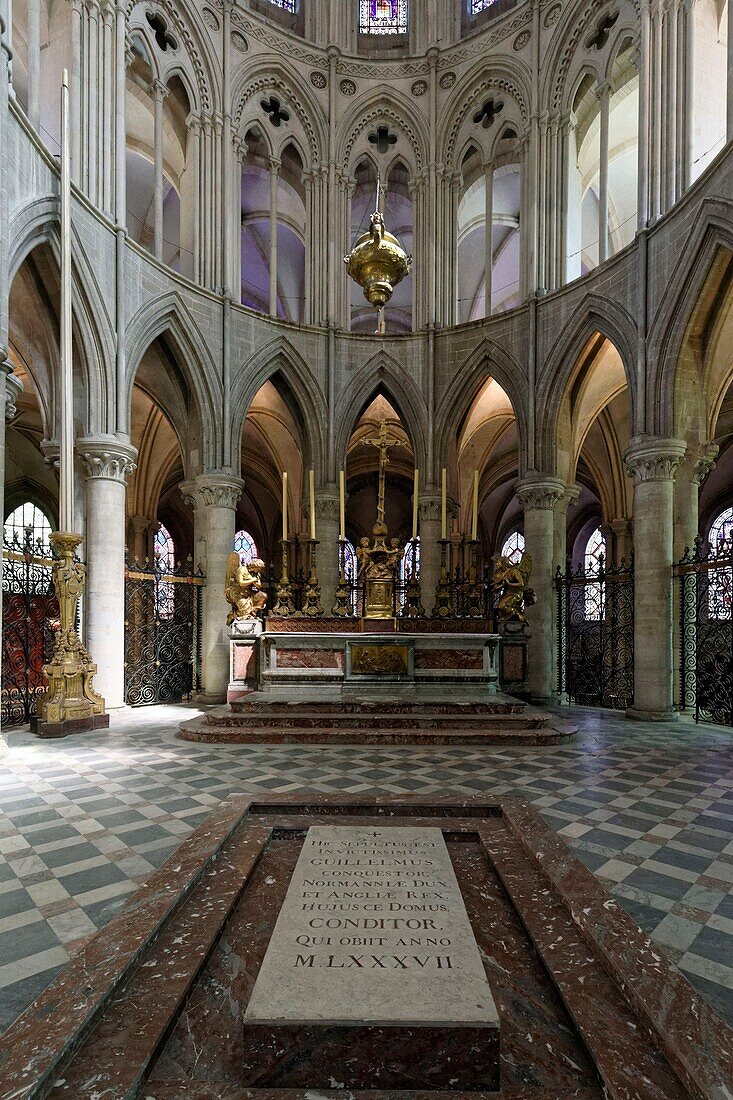 Frankreich,Calvados,Caen,Abbaye aux Hommes,Kirche Saint Etienne,Grabmal von Wilhelm dem Eroberer
