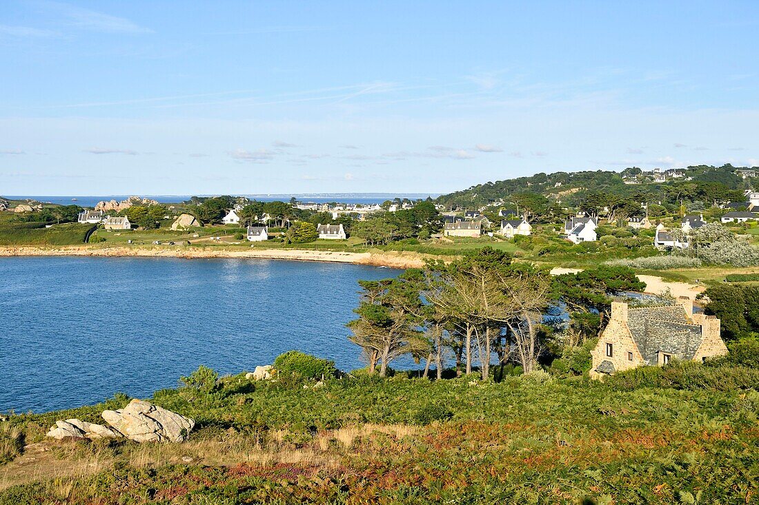 Frankreich,Finistere,Bucht von Morlaix,Plougasnou,Pointe de Diben