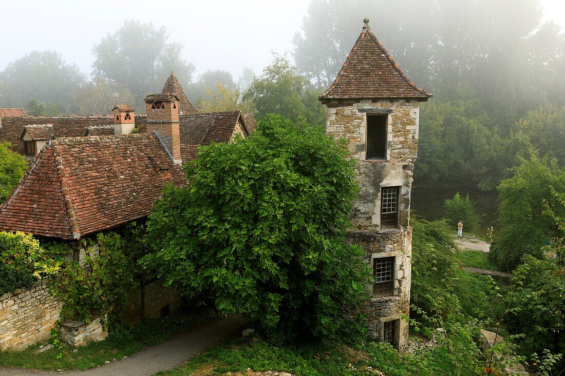Frankreich,Lot,Quercy,Dordogne-Tal,Carennac,ausgezeichnet als die schönsten Dörfer Frankreichs
