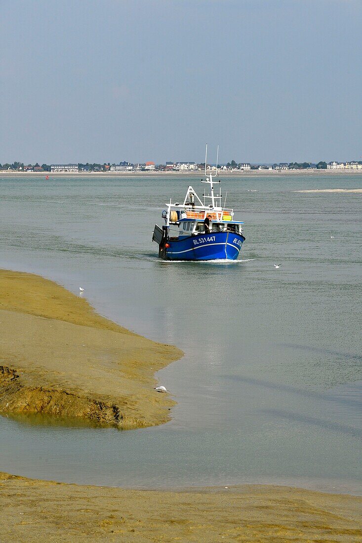 France,Somme,Cayeux-sur-Mer,Le Hourdel,small fishing port of the South of the Somme Bay