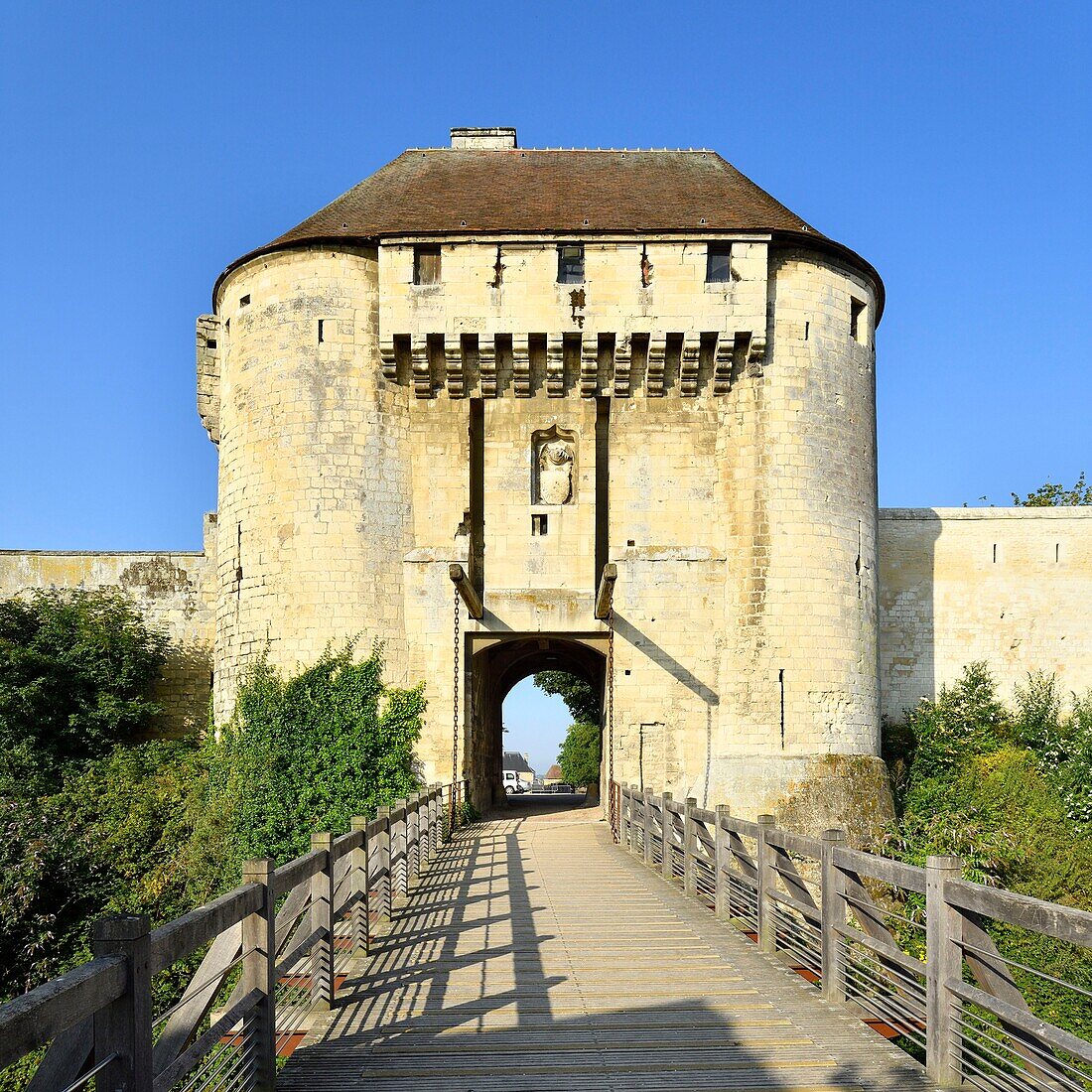 Frankreich,Calvados,Caen,das Schloss von Wilhelm dem Eroberer,Herzogspalast,die "Porte des Champs"