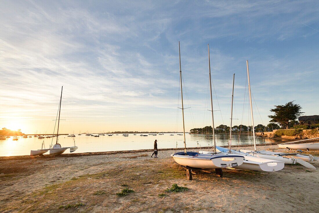 Frankreich,Morbihan,Arzon,Hafen Lenn auf der Halbinsel von Rhuys