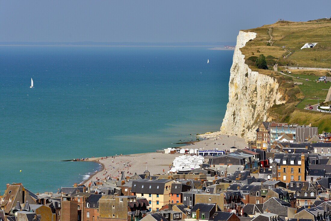 France,Somme,Mers les Bains,searesort on the shores of the Channel