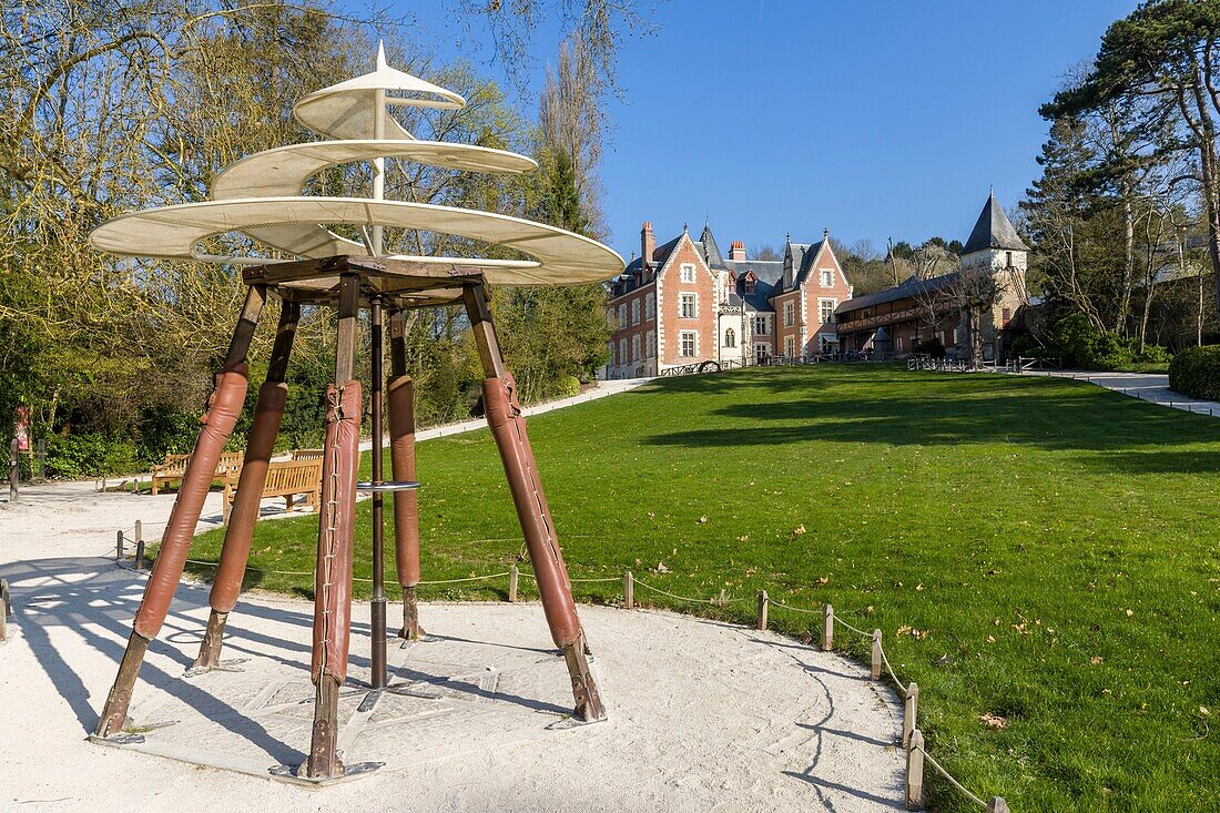 Frankreich,Indre et Loire,Loire-Tal, von der UNESCO zum Weltkulturerbe erklärt,Amboise,Schloss Clos Lucé,letzter Wohnsitz von Leonardo da Vinci und die Archimedes-Schraube
