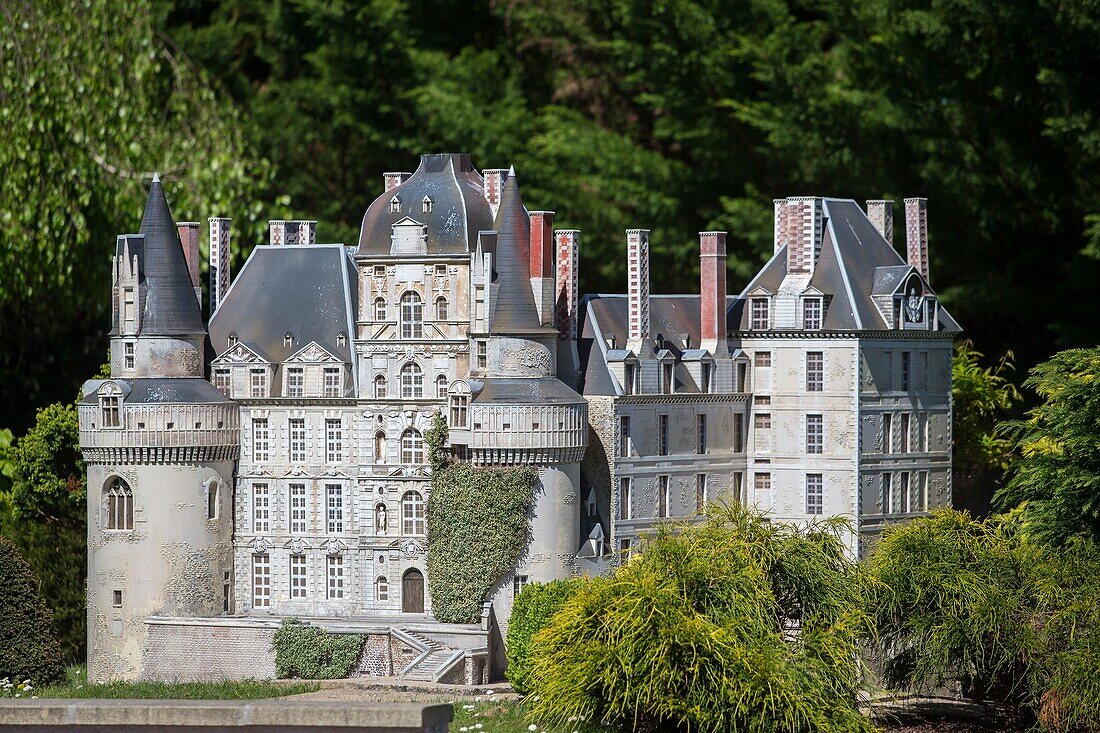 France,Indre et Loire,Loire valley listed as World Heritage by UNESCO,Amboise,Mini-Chateau Park,castle