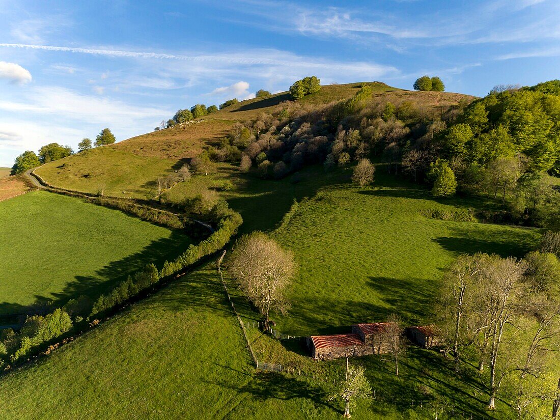 France,Pyrenees Atlantiques,Basque country,Saint Etienne de Baigorry region,landscapes