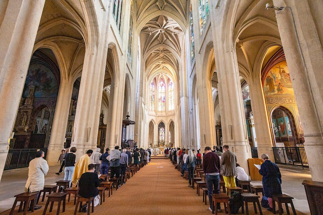 Frankreich,Paris,Saint Gervais Platz,Saint Gervais Saint Protais Kirche