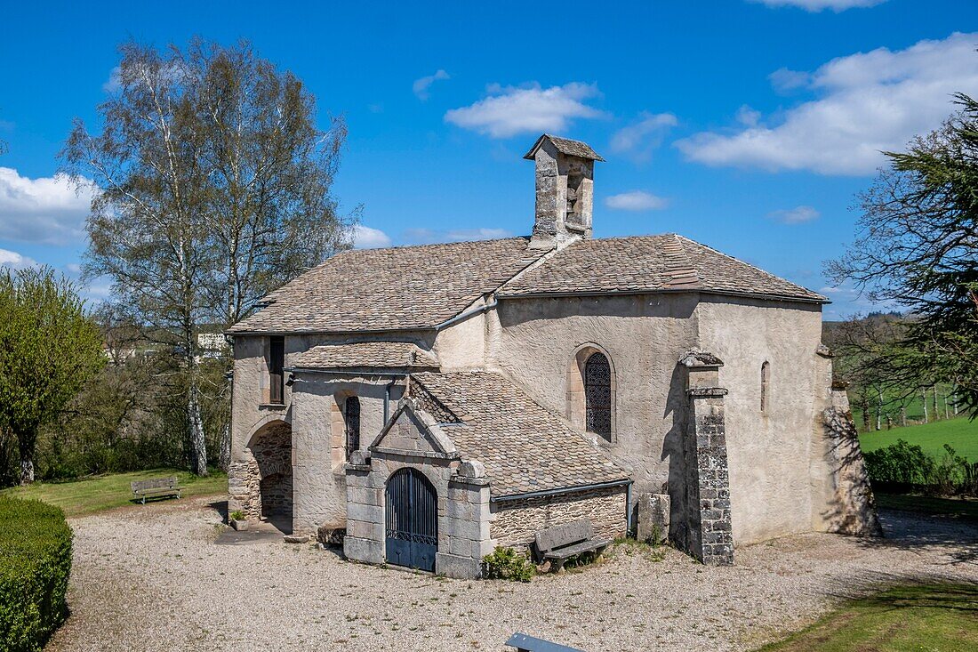 Frankreich,Aveyron,Pont de Salars,Kapelle von Salars,Plateau von Levezou