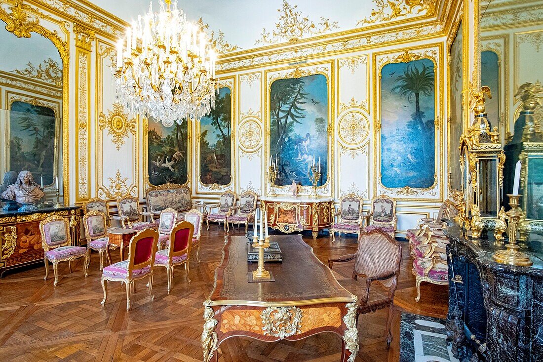 France,Oise,Chantilly,the castle of Chantilly,the museum of Conde,the room of Monsieur le Prince