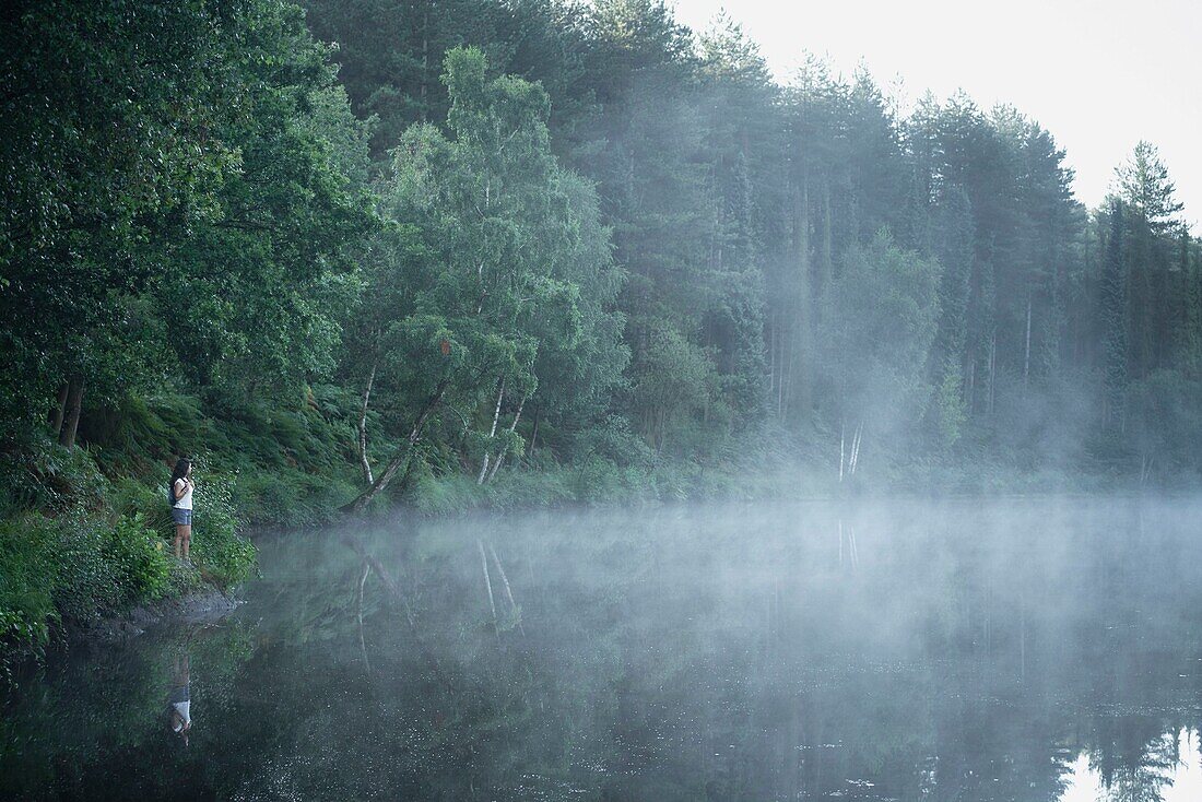 Frankreich,Ille et Vilaine,Iffendic,Naturschutzgebiet La Chambre au Loup