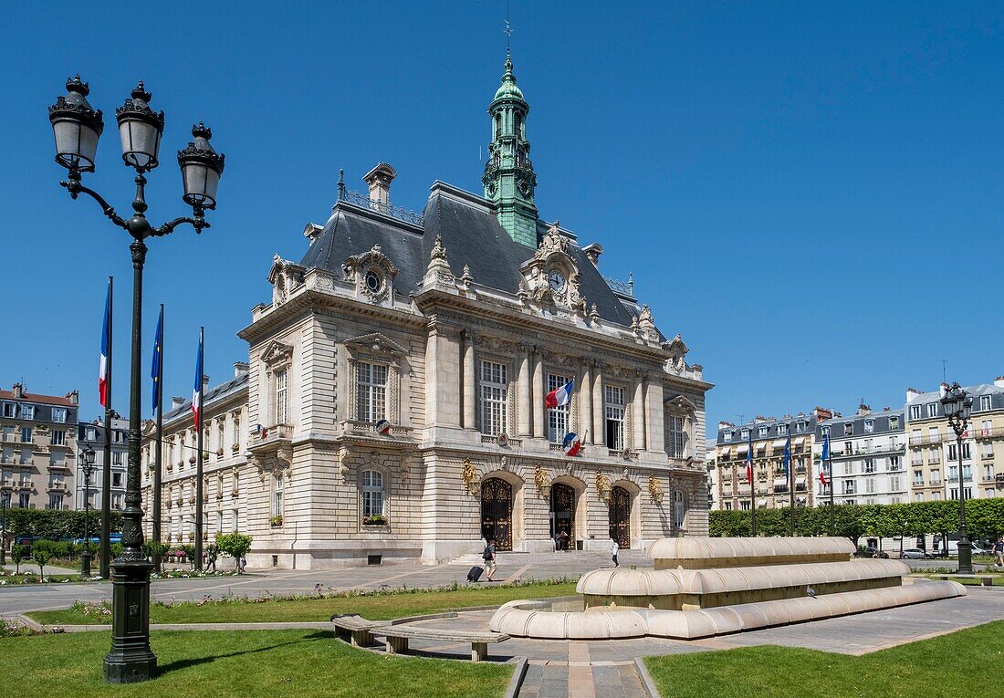 France,Hauts de Seine,Levallois Perret,Town hall