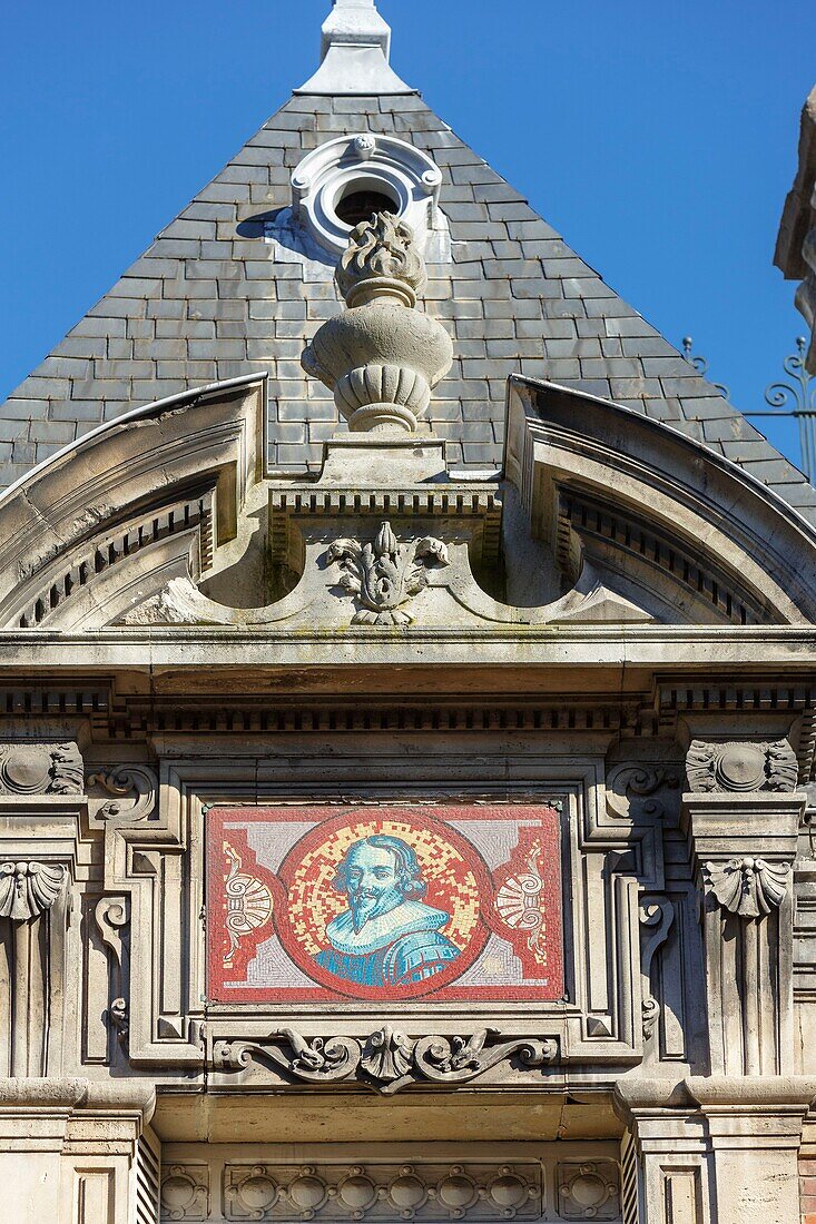 France,Meurthe et Moselle,Nancy,Art Nouveau facade in Victor Hugo street