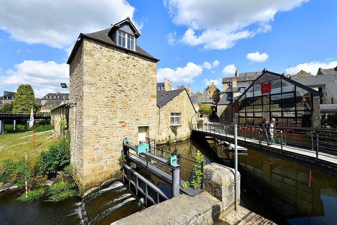 Frankreich,Cotes d'Armor,Guingamp,Mittelalterliches Viertel am Ufer des Trieux