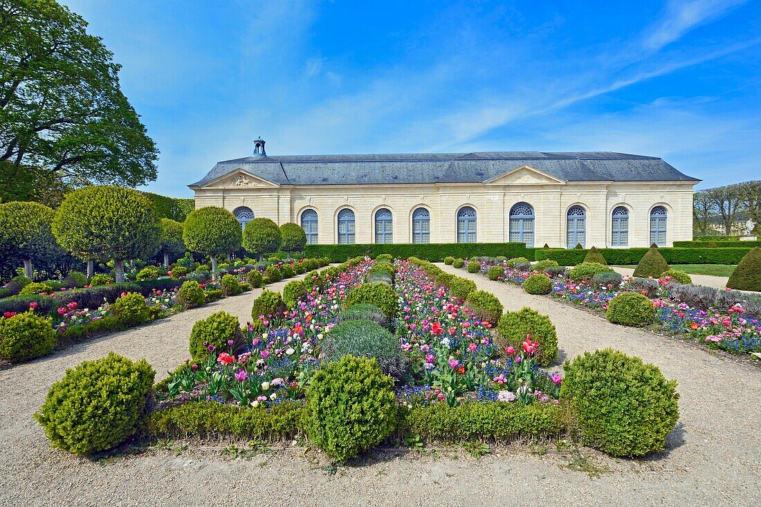 France,Hauts-de-Seine,Sceaux,park of Sceaux,the orangery built by architect Jules Hardouin-Mansart