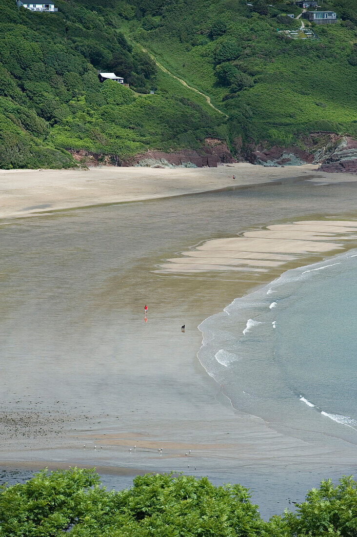 Freshwater East. One of the most beautiful beaches in Britain. Pembrokeshire. Wales. Cymru. UK. United Kingdom.