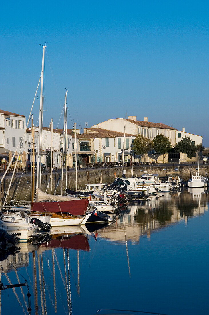 France,Harbour at Saint Martin-de-Re on Ile de Re,Poitou-Charentes