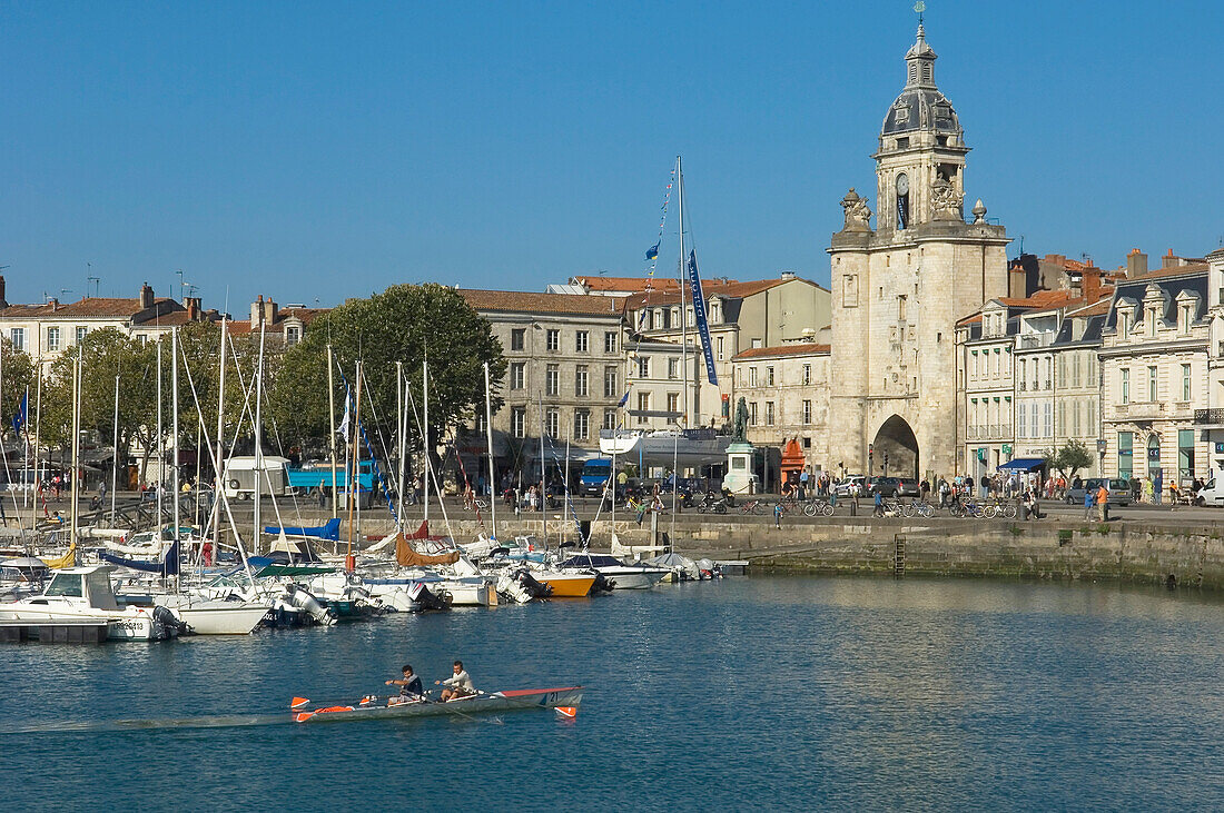 France,Poitou-Charentes,Sailing boats in old harbour,La Rochelle