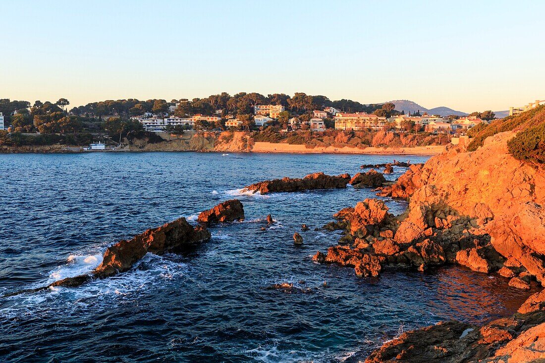 France,Var,Sanary sur Mer,Pointe and bay of Portissol