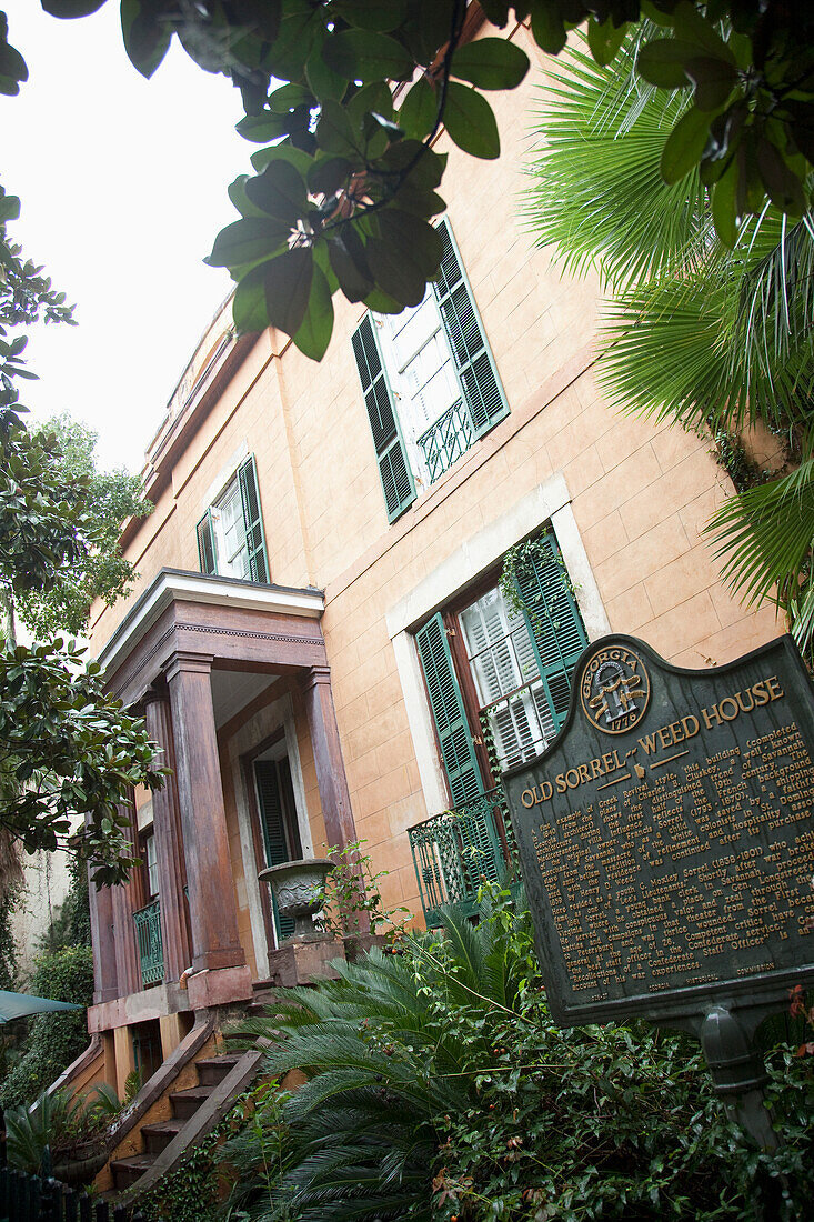 Usa,Georgia,Blick auf das Sorrel Weed House,Savannah