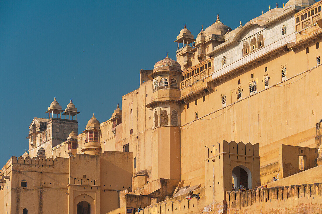 Indien,Rajasthan,Blick auf Amber Fort,Jaipur