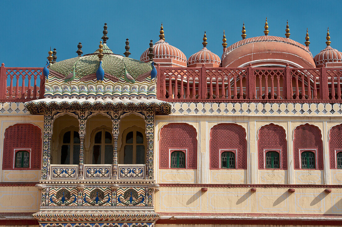 India,Rajasthan,View of City Palace,Jaipur