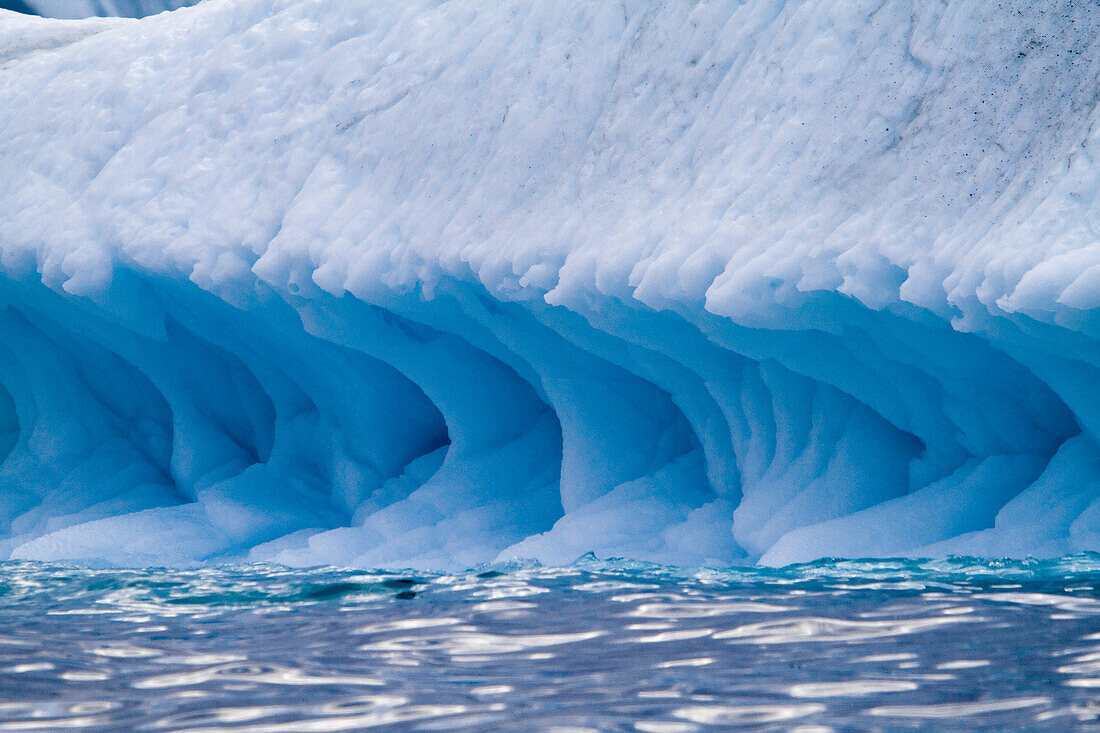 A Midnight Cruise Around The Ilulissat Ice Fjord,One Of Unesco World Heritage Sites. Greenland.