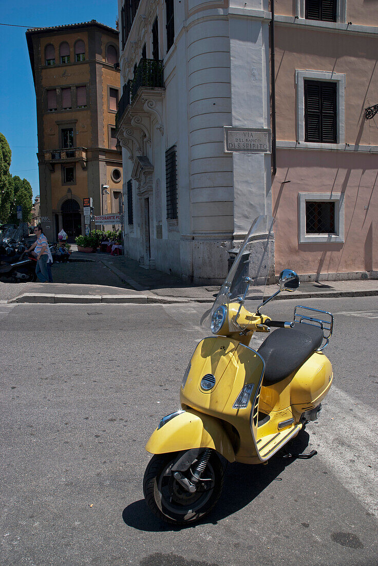 Italy,Yellow Vespa,Rome