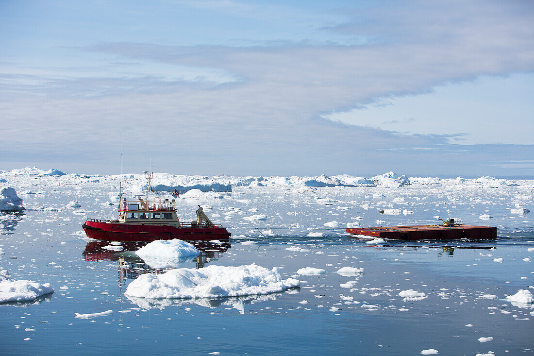 Greenland,Unesco World Heritage Site,Ilulissat,Fishing boat